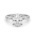 Round Twisted Shank Lab Grown Diamond Engagement Ring - VS1 D/E/F | 14K & 18K Gold | Lab Grown Diamond Engagement Ring | Picasso Gold & Diamond | Chicago