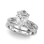 Round Twisted Shank Lab Grown Diamond Engagement Ring - VS1 D/E/F | 14K & 18K Gold | 14K Rose Gold | Round Lab Diamond | Picasso Gold & Diamond Chicago