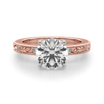 Round Solitaire Lab Grown Diamond Engagement Ring - VS1 D/E/F | 14K & 18K Gold | 14K Rose Gold | Round Lab Diamond | Picasso Gold & Diamond Chicago