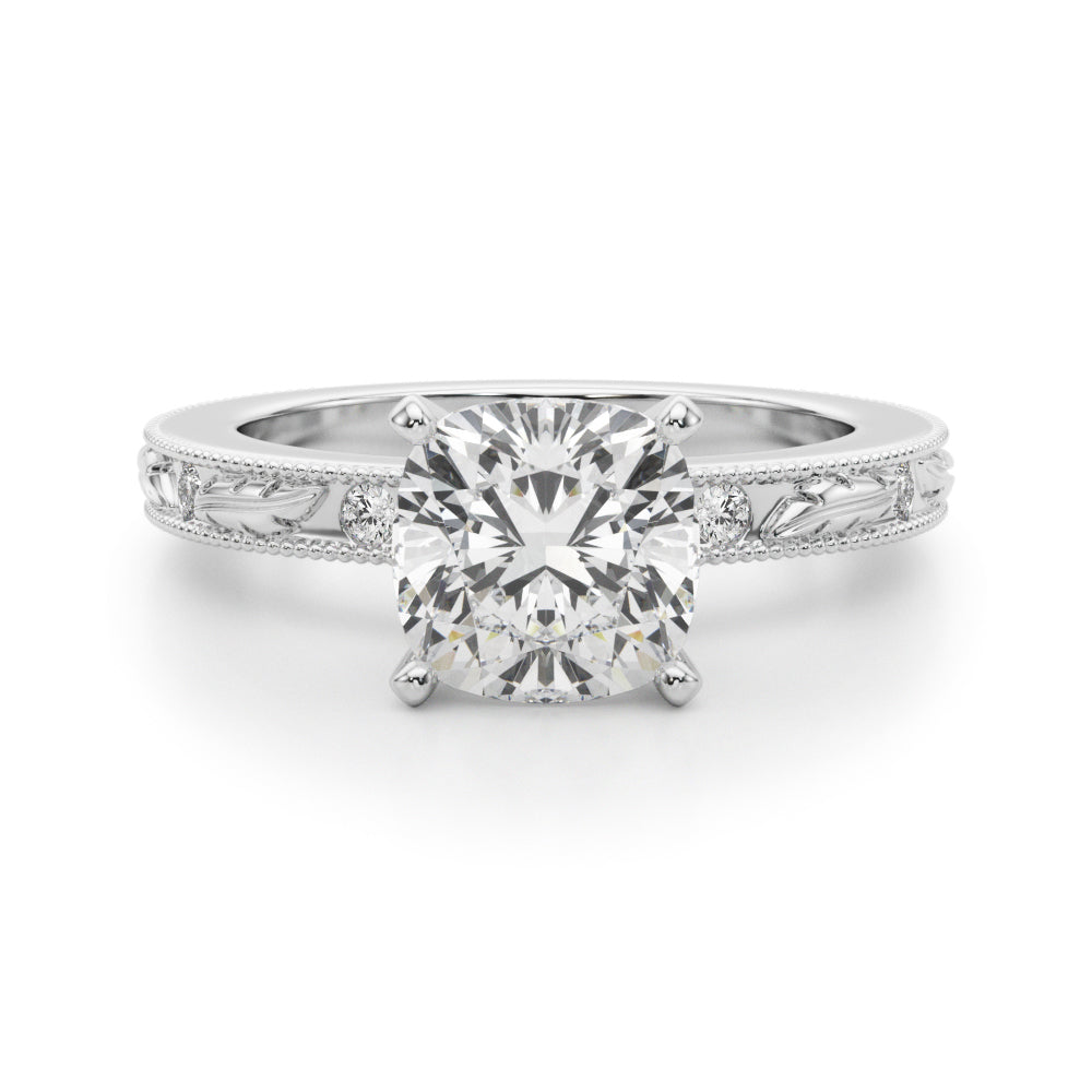 Round Solitaire Lab Grown Diamond Engagement Ring - VS1 D/E/F | 14K & 18K Gold | 18K Yellow Gold | Round Lab Diamond | Picasso Gold & Diamond Chicago