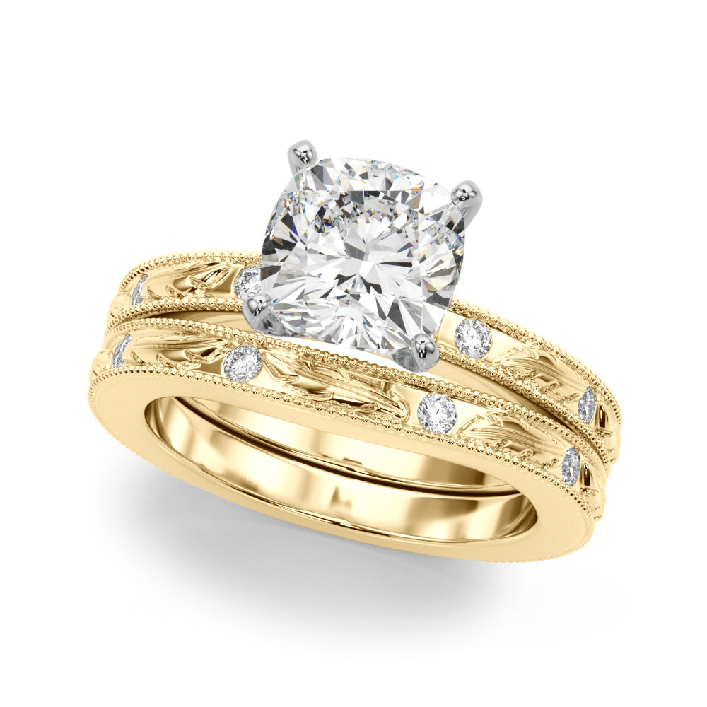 Round Solitaire Lab Grown Diamond Engagement Ring - VS1 D/E/F | 14K & 18K Gold | 18K Rose Gold | Round Lab Diamond | Picasso Gold & Diamond Chicago