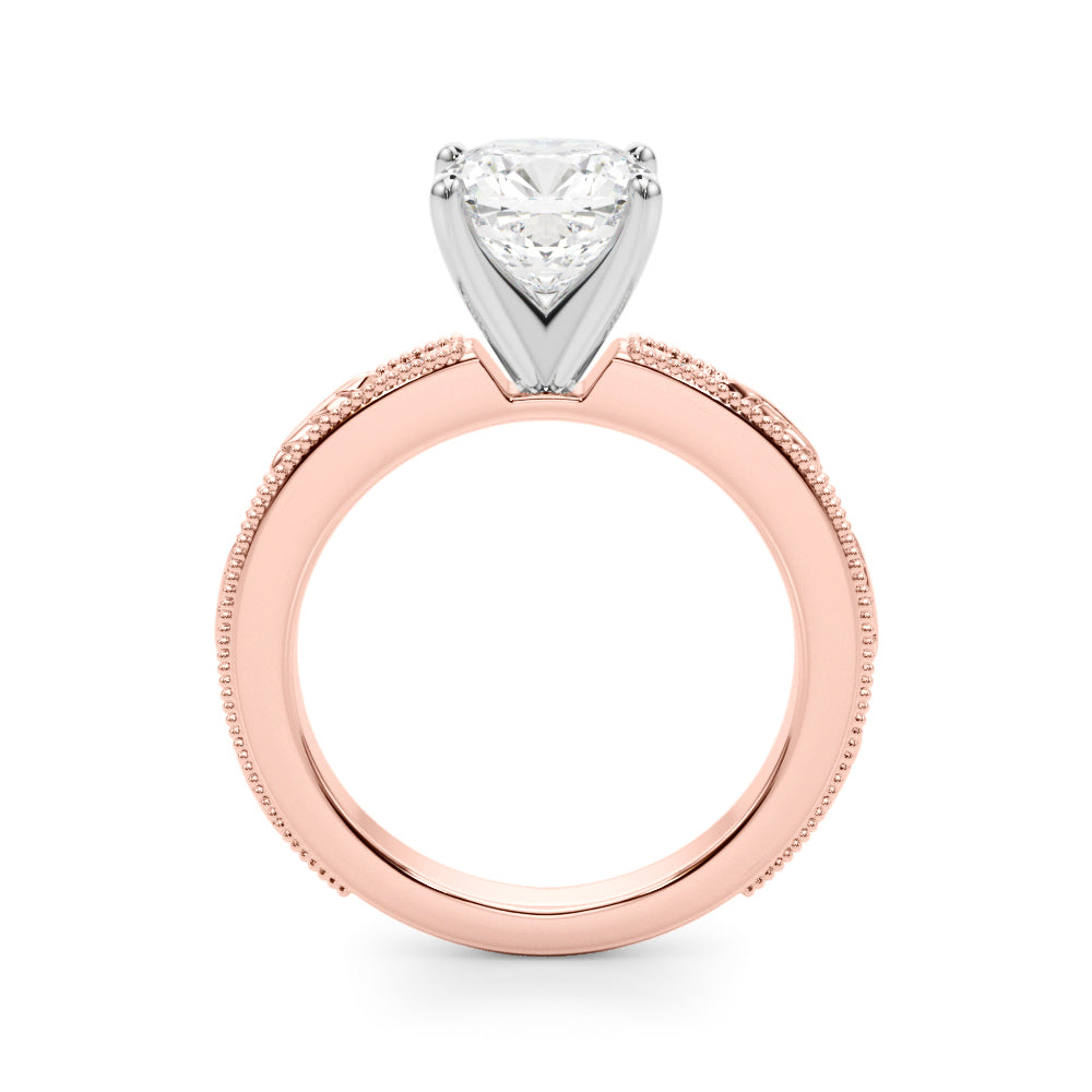 Round Solitaire Lab Grown Diamond Engagement Ring - VS1 D/E/F | 14K & 18K Gold | Lab Grown Diamond Engagement Ring | Picasso Gold & Diamond | Chicago