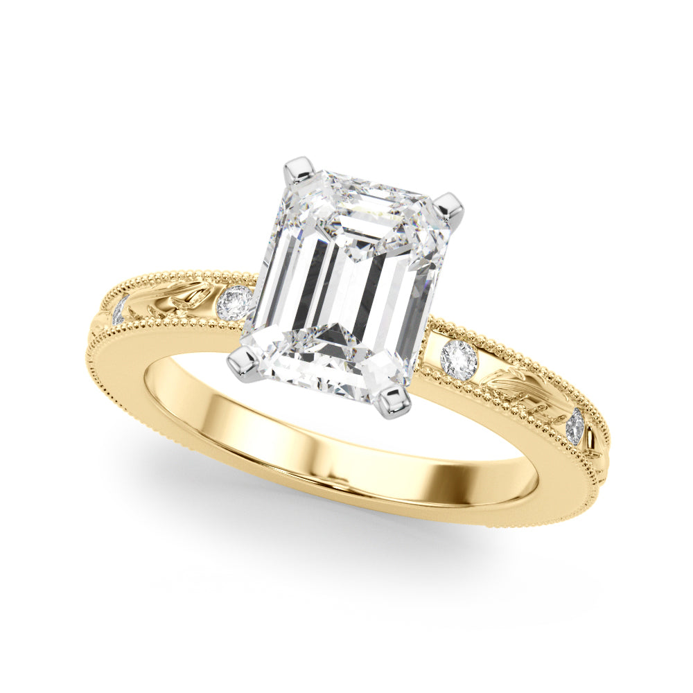 Round Solitaire Lab Grown Diamond Engagement Ring - VS1 D/E/F | 14K & 18K Gold | Lab Grown Diamond Engagement Ring | Picasso Gold & Diamond | Chicago