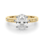 Round Solitaire Lab Grown Diamond Engagement Ring - VS1 D/E/F | 14K & 18K Gold | Platinum | Round Lab Diamond | Picasso Gold & Diamond Chicago