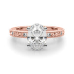 Round Solitaire Lab Grown Diamond Engagement Ring - VS1 D/E/F | 14K & 18K Gold | Lab Grown Diamond Engagement Ring | Picasso Gold & Diamond | Chicago