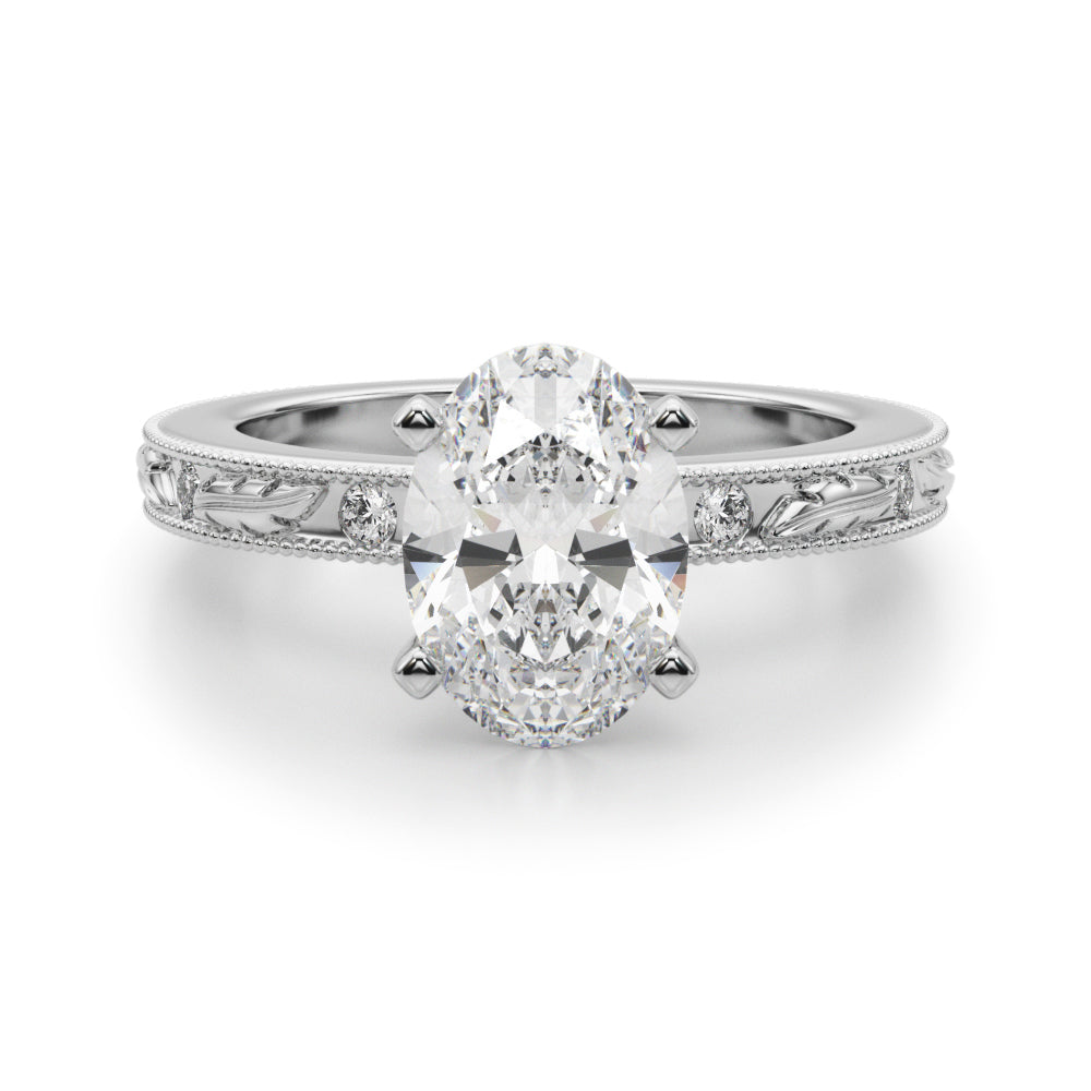 Round Solitaire Lab Grown Diamond Engagement Ring - VS1 D/E/F | 14K & 18K Gold | Lab Grown Diamond Engagement Ring | Picasso Gold & Diamond | Chicago