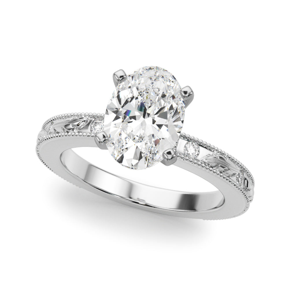 Round Solitaire Lab Grown Diamond Engagement Ring - VS1 D/E/F | 14K & 18K Gold | Lab Grown Diamond Engagement Ring | Picasso Gold & Diamond | Chicago