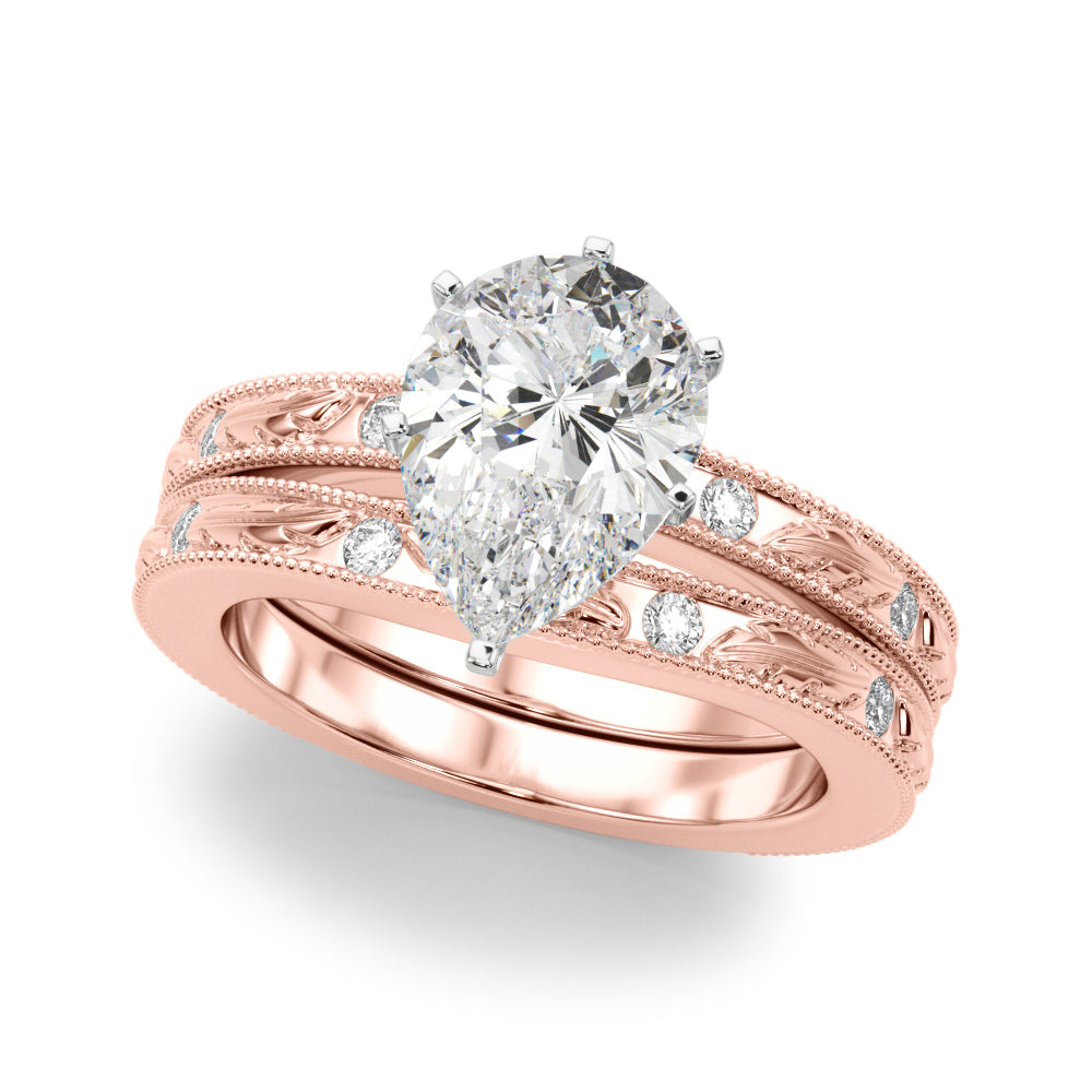 Round Solitaire Lab Grown Diamond Engagement Ring - VS1 D/E/F | 14K & 18K Gold | 14K Rose Gold | Round Lab Diamond | Picasso Gold & Diamond Chicago