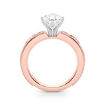 Round Solitaire Lab Grown Diamond Engagement Ring - VS1 D/E/F | 14K & 18K Gold | 18K Yellow Gold | Round Lab Diamond | Picasso Gold & Diamond Chicago