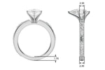 Round Solitaire Lab Grown Diamond Engagement Ring - VS1 D/E/F | 14K & 18K Gold | Platinum | Round Lab Diamond | Picasso Gold & Diamond Chicago