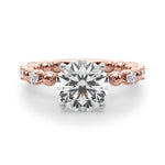 Round Classic Lab Grown Diamond Engagement Ring - VS1 D/E/F | 14K & 18K Gold | 14K Rose Gold | Round Lab Diamond | Picasso Gold & Diamond Chicago
