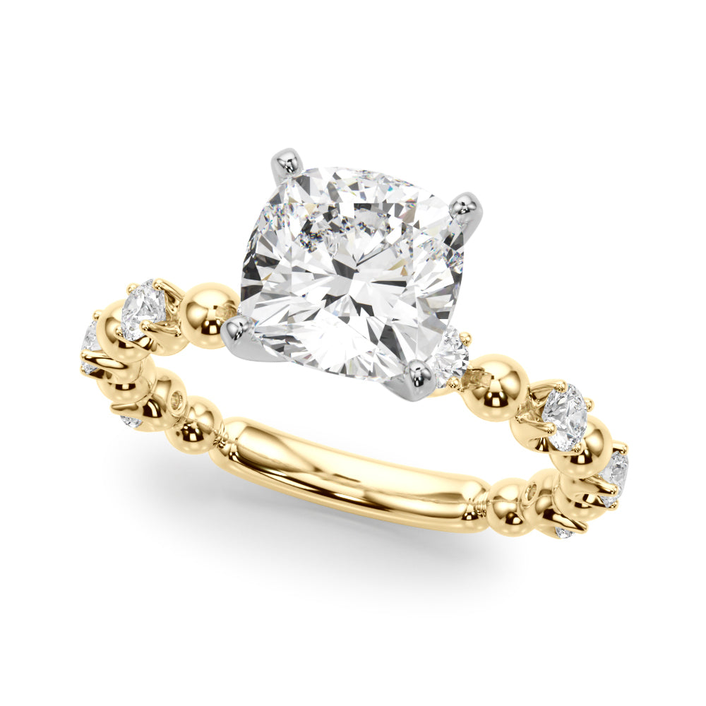 Round Classic Lab Grown Diamond Engagement Ring - VS1 D/E/F | 14K & 18K Gold | 18K White Gold | Round Lab Diamond | Picasso Gold & Diamond Chicago