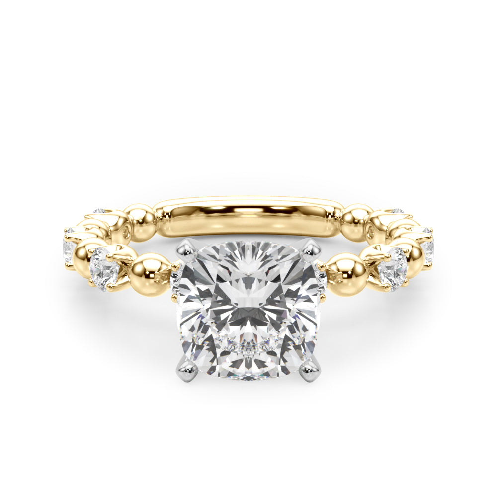 Round Classic Lab Grown Diamond Engagement Ring - VS1 D/E/F | 14K & 18K Gold | 18K White Gold | Round Lab Diamond | Picasso Gold & Diamond Chicago