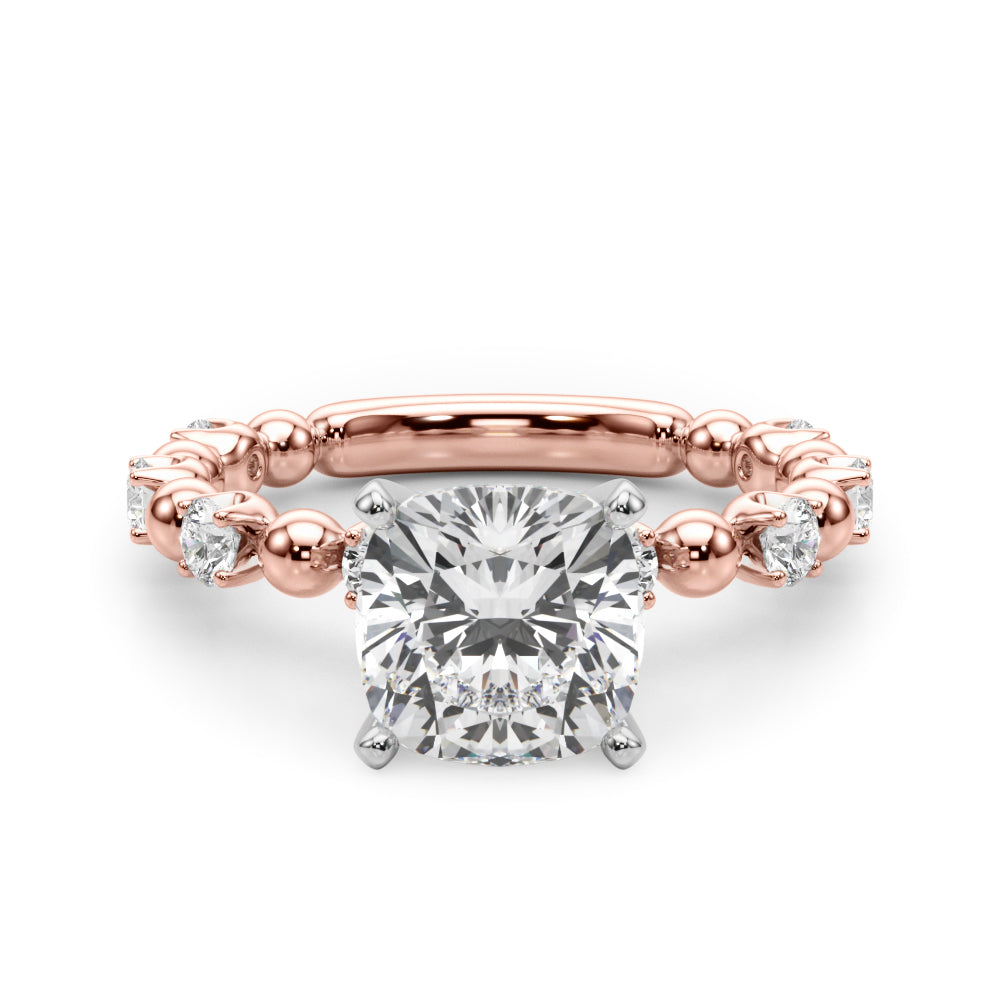 Round Classic Lab Grown Diamond Engagement Ring - VS1 D/E/F | 14K & 18K Gold | 18K Yellow Gold | Round Lab Diamond | Picasso Gold & Diamond Chicago