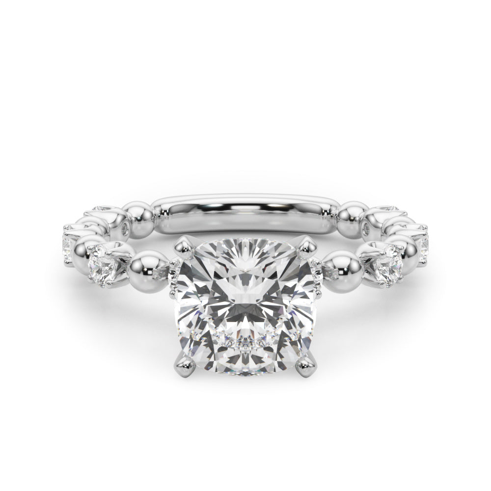 Round Classic Lab Grown Diamond Engagement Ring - VS1 D/E/F | 14K & 18K Gold | 18K Yellow Gold | Round Lab Diamond | Picasso Gold & Diamond Chicago
