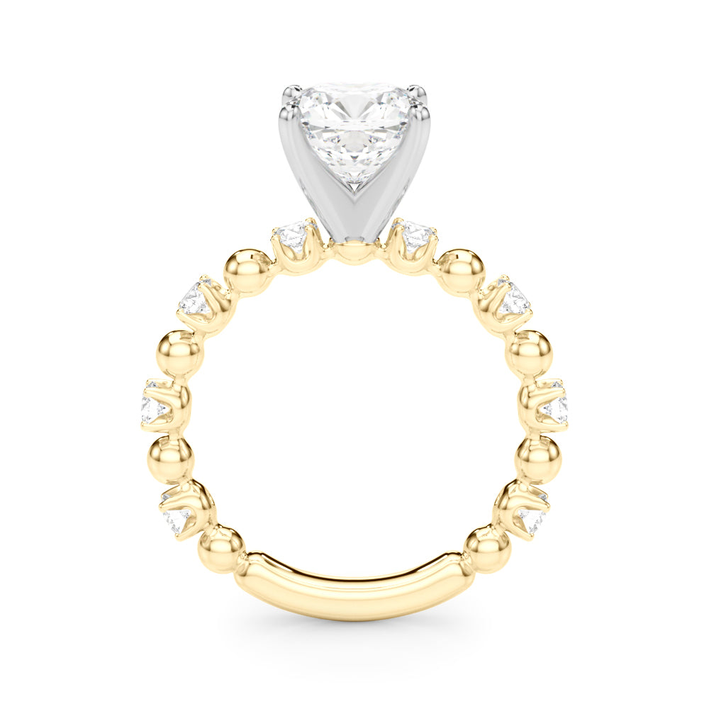 Round Classic Lab Grown Diamond Engagement Ring - VS1 D/E/F | 14K & 18K Gold | Lab Grown Diamond Engagement Ring | Picasso Gold & Diamond | Chicago