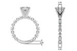 Round Classic Lab Grown Diamond Engagement Ring - VS1 D/E/F | 14K & 18K Gold | Lab Grown Diamond Engagement Ring | Picasso Gold & Diamond | Chicago