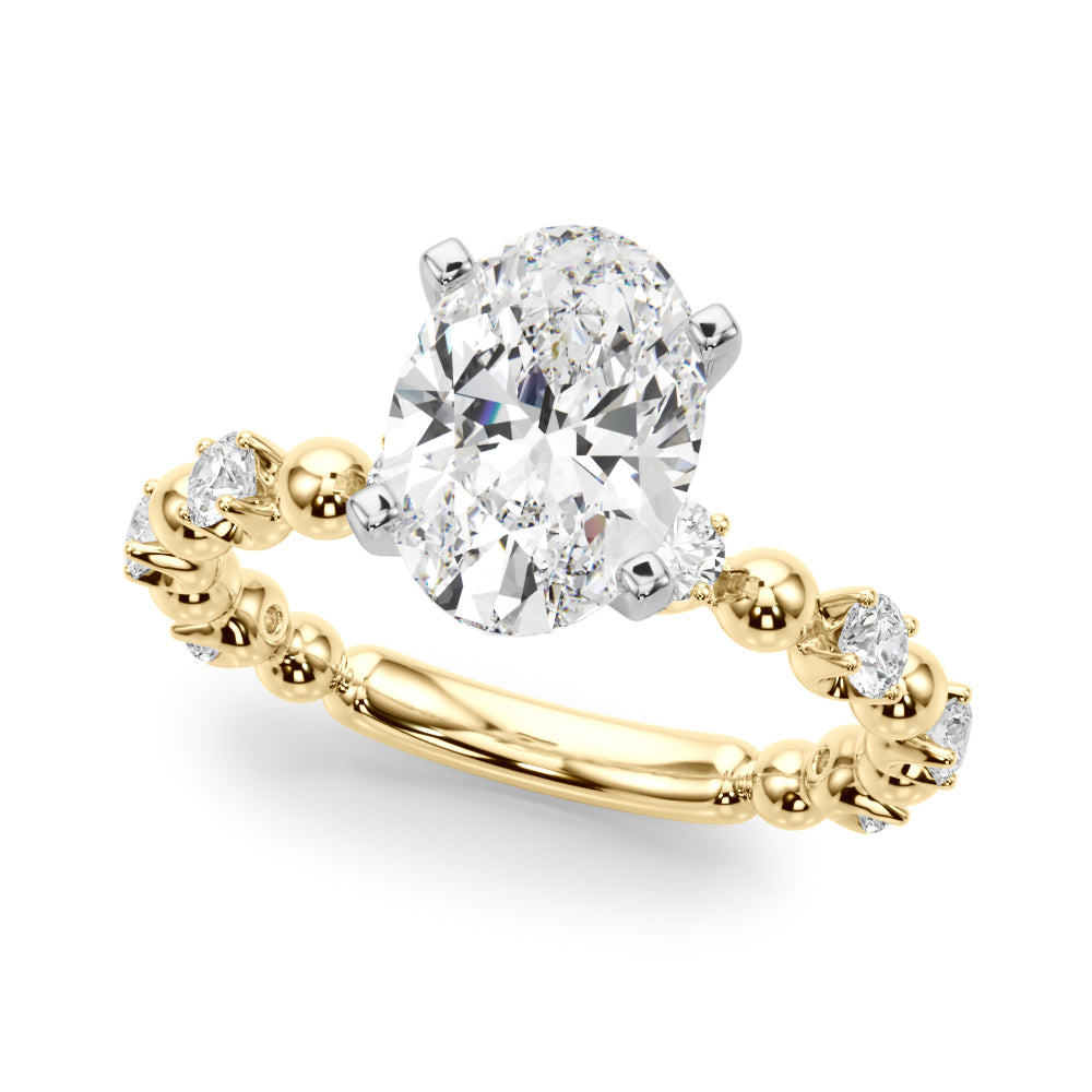Round Classic Lab Grown Diamond Engagement Ring - VS1 D/E/F | 14K & 18K Gold | 18K Rose Gold | Round Lab Diamond | Picasso Gold & Diamond Chicago