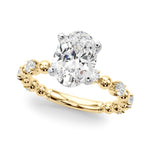 Round Classic Lab Grown Diamond Engagement Ring - VS1 D/E/F | 14K & 18K Gold | 18K Rose Gold | Round Lab Diamond | Picasso Gold & Diamond Chicago