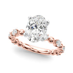 Round Classic Lab Grown Diamond Engagement Ring - VS1 D/E/F | 14K & 18K Gold | 18K Rose Gold | Round Lab Diamond | Picasso Gold & Diamond Chicago