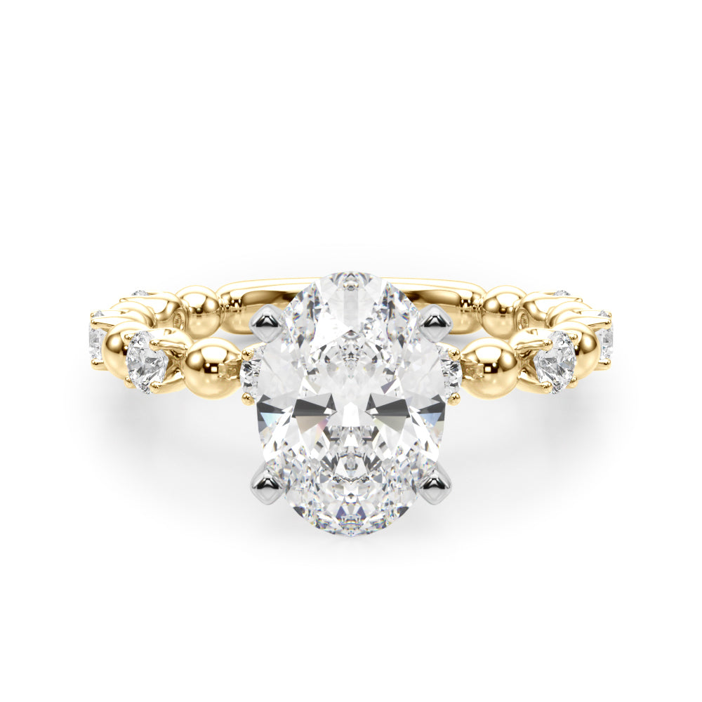Round Classic Lab Grown Diamond Engagement Ring - VS1 D/E/F | 14K & 18K Gold | Platinum | Round Lab Diamond | Picasso Gold & Diamond Chicago