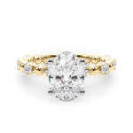 Round Classic Lab Grown Diamond Engagement Ring - VS1 D/E/F | 14K & 18K Gold | Platinum | Round Lab Diamond | Picasso Gold & Diamond Chicago