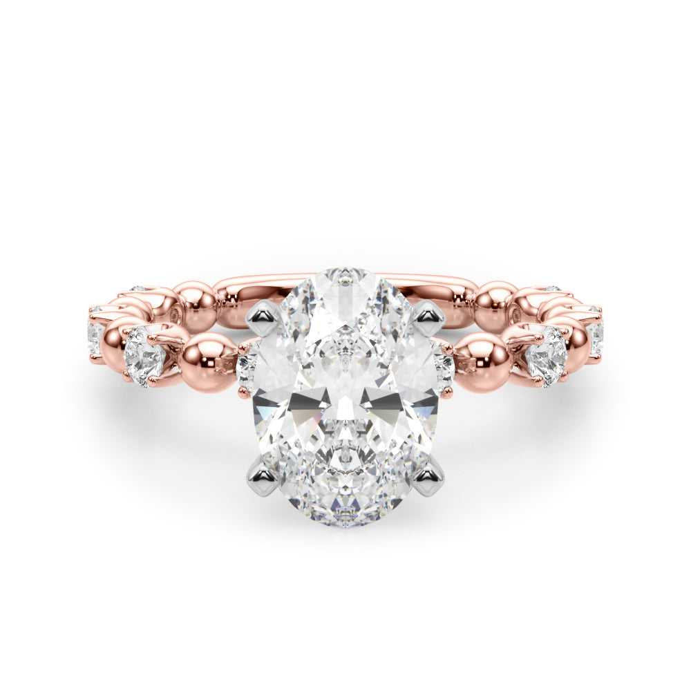 Round Classic Lab Grown Diamond Engagement Ring - VS1 D/E/F | 14K & 18K Gold | Lab Grown Diamond Engagement Ring | Picasso Gold & Diamond | Chicago
