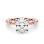 Round Classic Lab Grown Diamond Engagement Ring - VS1 D/E/F | 14K & 18K Gold | Lab Grown Diamond Engagement Ring | Picasso Gold & Diamond | Chicago