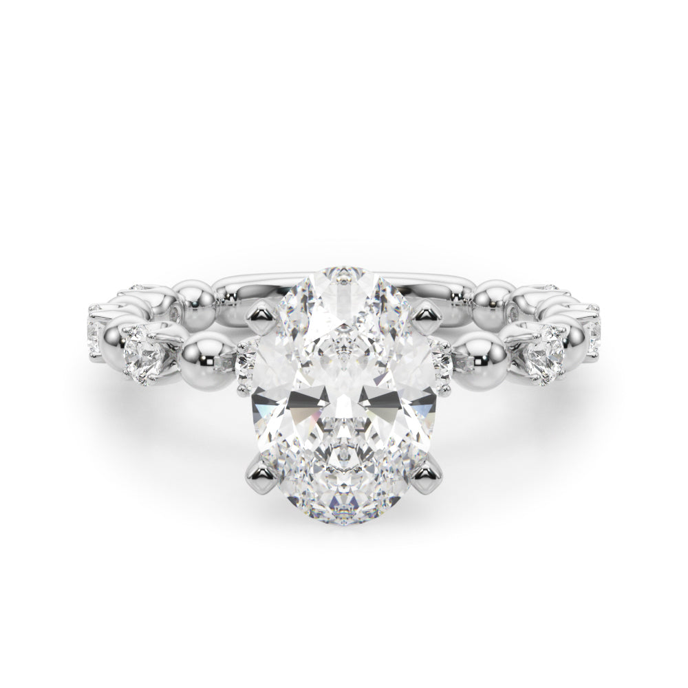 Round Classic Lab Grown Diamond Engagement Ring - VS1 D/E/F | 14K & 18K Gold | Lab Grown Diamond Engagement Ring | Picasso Gold & Diamond | Chicago