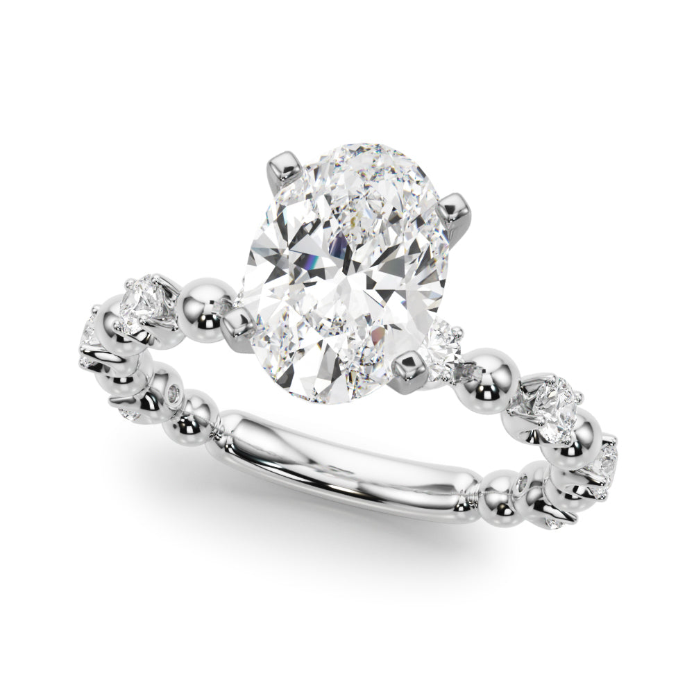 Round Classic Lab Grown Diamond Engagement Ring - VS1 D/E/F | 14K & 18K Gold | Lab Grown Diamond Engagement Ring | Picasso Gold & Diamond | Chicago