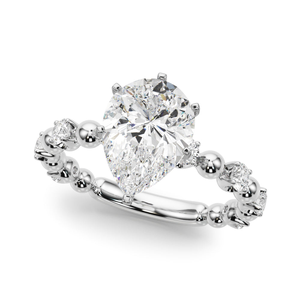 Round Classic Lab Grown Diamond Engagement Ring - VS1 D/E/F | 14K & 18K Gold | 14K White Gold | Round Lab Diamond | Picasso Gold & Diamond Chicago