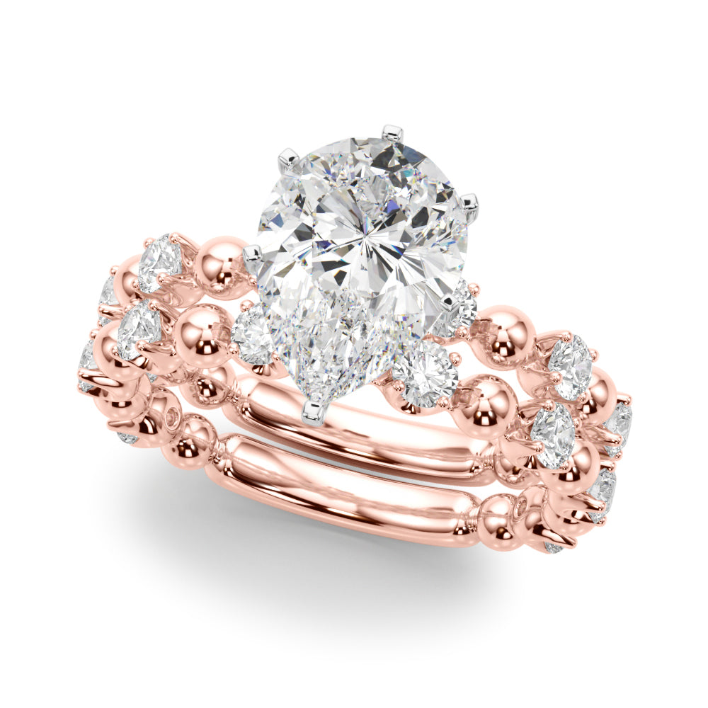 Round Classic Lab Grown Diamond Engagement Ring - VS1 D/E/F | 14K & 18K Gold | 14K Rose Gold | Round Lab Diamond | Picasso Gold & Diamond Chicago
