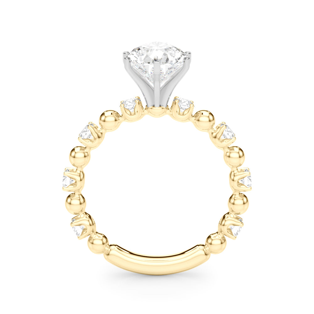 Round Classic Lab Grown Diamond Engagement Ring - VS1 D/E/F | 14K & 18K Gold | 18K White Gold | Round Lab Diamond | Picasso Gold & Diamond Chicago