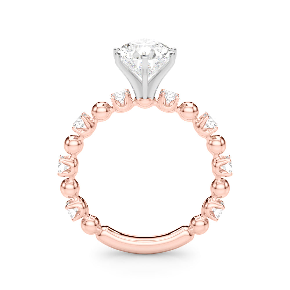 Round Classic Lab Grown Diamond Engagement Ring - VS1 D/E/F | 14K & 18K Gold | 18K Yellow Gold | Round Lab Diamond | Picasso Gold & Diamond Chicago