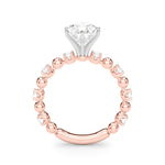 Round Classic Lab Grown Diamond Engagement Ring - VS1 D/E/F | 14K & 18K Gold | 18K Yellow Gold | Round Lab Diamond | Picasso Gold & Diamond Chicago