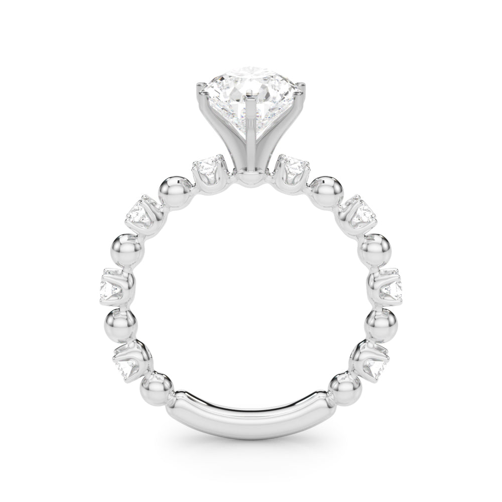 Round Classic Lab Grown Diamond Engagement Ring - VS1 D/E/F | 14K & 18K Gold | 18K Yellow Gold | Round Lab Diamond | Picasso Gold & Diamond Chicago