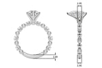 Round Classic Lab Grown Diamond Engagement Ring - VS1 D/E/F | 14K & 18K Gold | Platinum | Round Lab Diamond | Picasso Gold & Diamond Chicago
