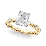 Round Classic Lab Grown Diamond Engagement Ring - VS1 D/E/F | 14K & 18K Gold | Lab Grown Diamond Engagement Ring | Picasso Gold & Diamond | Chicago