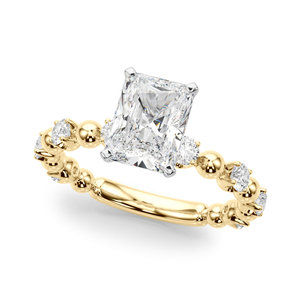Round Classic Lab Grown Diamond Engagement Ring - VS1 D/E/F | 14K & 18K Gold | Lab Grown Diamond Engagement Ring | Picasso Gold & Diamond | Chicago