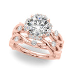 Round Halo Lab Grown Diamond Engagement Ring - VS1 D/E/F | 14K & 18K Gold | 14K Rose Gold | Round Lab Diamond | Picasso Gold & Diamond Chicago