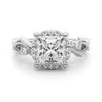 Round Halo Lab Grown Diamond Engagement Ring - VS1 D/E/F | 14K & 18K Gold | 14K Yellow Gold | Round Lab Diamond | Picasso Gold & Diamond Chicago