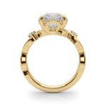 Round Halo Lab Grown Diamond Engagement Ring - VS1 D/E/F | 14K & 18K Gold | 18K White Gold | Round Lab Diamond | Picasso Gold & Diamond Chicago