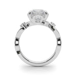 Round Halo Lab Grown Diamond Engagement Ring - VS1 D/E/F | 14K & 18K Gold | 18K Yellow Gold | Round Lab Diamond | Picasso Gold & Diamond Chicago