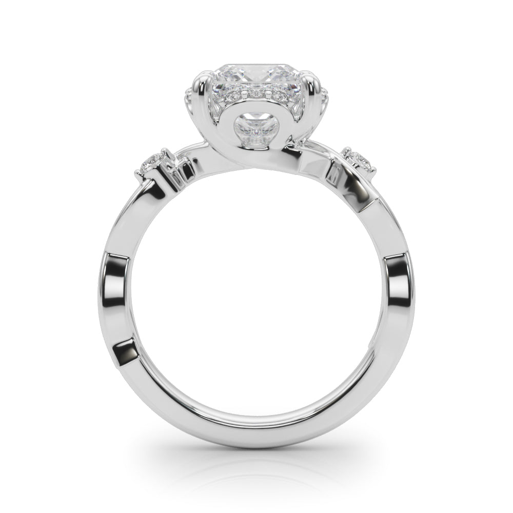 Round Halo Lab Grown Diamond Engagement Ring - VS1 D/E/F | 14K & 18K Gold | 18K Yellow Gold | Round Lab Diamond | Picasso Gold & Diamond Chicago