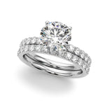 Round Hidden Halo Lab Grown Diamond Engagement Ring - VS1 D/E/F | 14K & 18K Gold | 14K Rose Gold | Round Lab Diamond | Picasso Gold & Diamond Chicago