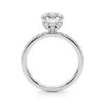 Round Hidden Halo Lab Grown Diamond Engagement Ring - VS1 D/E/F | 14K & 18K Gold | 14K Rose Gold | Round Lab Diamond | Picasso Gold & Diamond Chicago