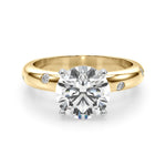 Round Classic Lab Grown Diamond Engagement Ring - VS1 D/E/F | 14K & 18K Gold | 14K Yellow Gold | Round Lab Diamond | Picasso Gold & Diamond Chicago