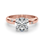 Round Classic Lab Grown Diamond Engagement Ring - VS1 D/E/F | 14K & 18K Gold | 14K Rose Gold | Round Lab Diamond | Picasso Gold & Diamond Chicago