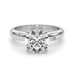 Round Classic Lab Grown Diamond Engagement Ring - VS1 D/E/F | 14K & 18K Gold | 14K Rose Gold | Round Lab Diamond | Picasso Gold & Diamond Chicago