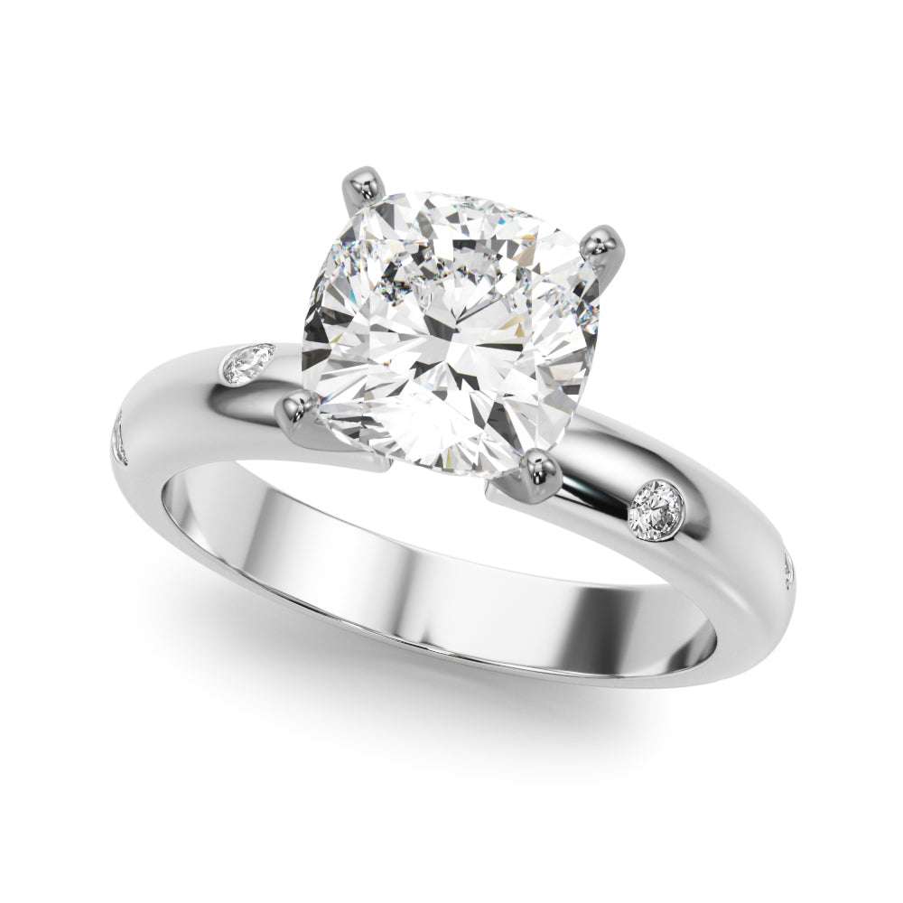 Round Classic Lab Grown Diamond Engagement Ring - VS1 D/E/F | 14K & 18K Gold | 18K Rose Gold | Round Lab Diamond | Picasso Gold & Diamond Chicago